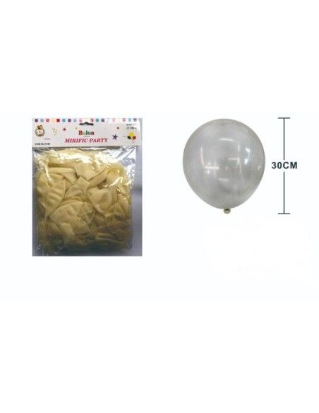 Set 100 de baloane albe, Mirific Party, dimensiune 30 cm, RJ1148 produse de calitate pentru copii, baieti si fete Mirific Party 