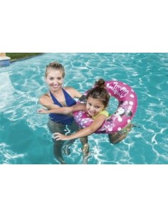 Colac gonflabil, Minnie Mouse roz fetite 3-6 ani, Bestway 91040, 56 cm 2