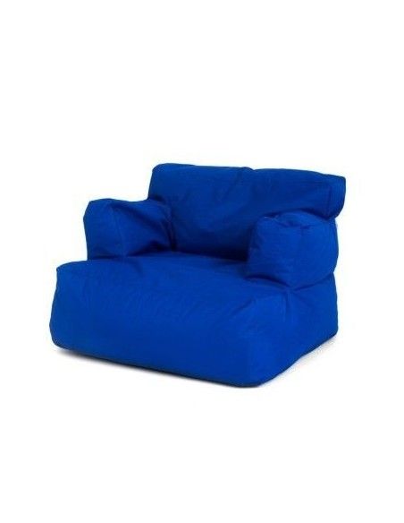 Fotoliu tip para Big Bean Bag textil umplut cu perle polistiren blue
