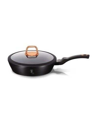 Tigaie cu capac adanca 2.3 Litri 24 cm Black Rose BerlingerHaus BH1643