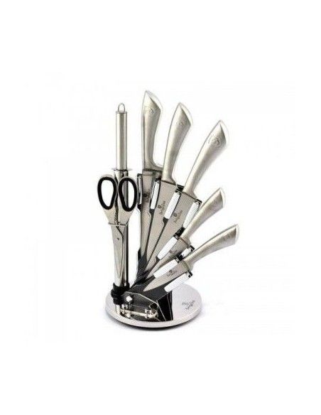 Set de Cutite inox, 8 piese pe suport, Berlinger Haus, BH 2041,| GimiHome
