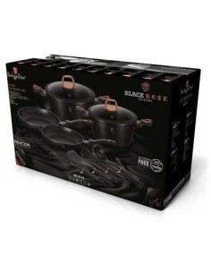 Set oale , tigai marmorate, 10 piese aluminiu Black Rose BerlingerHaus 2