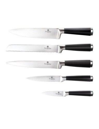 Set Cutite 6 piese, suport bambus, inox Black Royal, Berlinger BH 2425