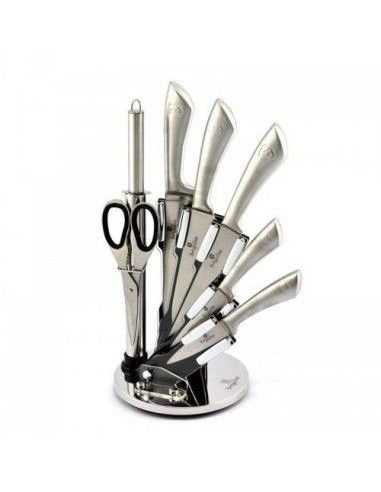 Set de Cutite inox, 8 piese pe suport, Berlinger Haus, BH 2041,| GimiHome