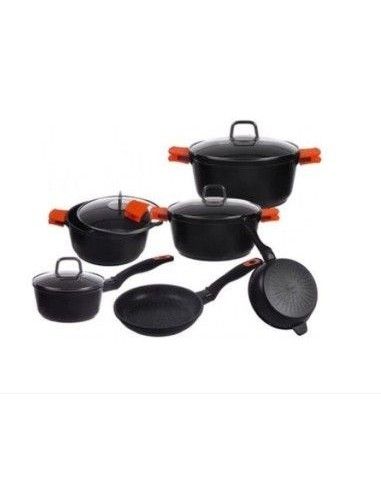 Set oale, cratite si tigai marmorate 10 piese Granit Diamond Berlinger