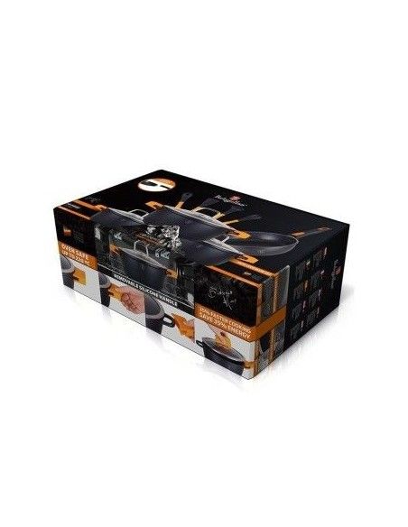 Set oale, cratite si tigai marmorate 10 piese Granit Diamond Berlinger