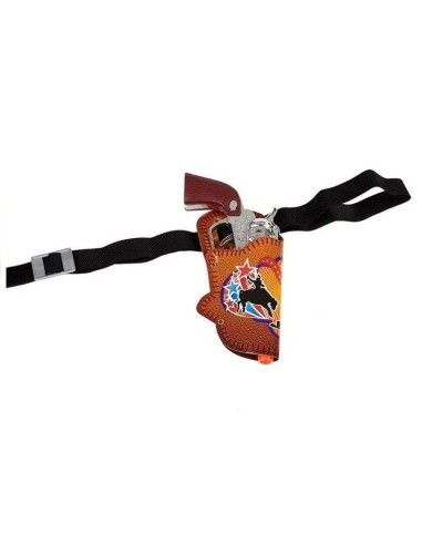 Set de joaca pentru copii, pusca, pistol si accesorii Cowboy LeanToys, 4032 produse de calitate pentru copii, baieti si fete Lea