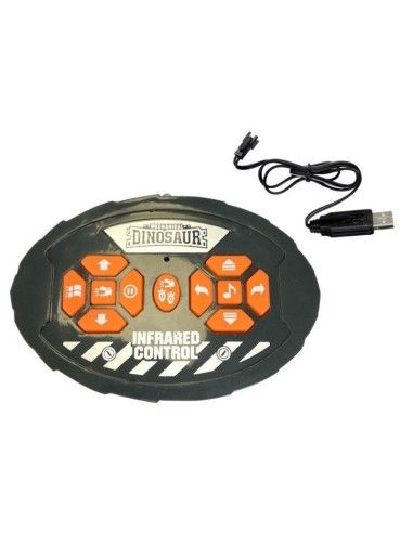 Dinozaur RC interactiv de jucarie, cu telecomanda pentru copii, LeanToys, 4047 produse de calitate pentru copii, baieti si fete 
