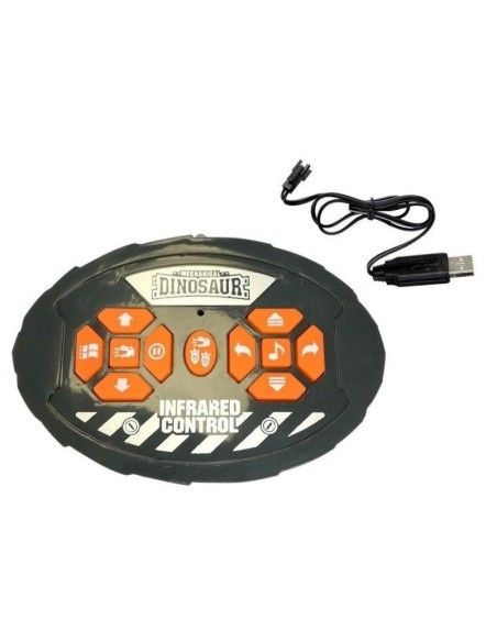 Dinozaur RC interactiv de jucarie, cu telecomanda pentru copii, LeanToys, 4047 produse de calitate pentru copii, baieti si fete 