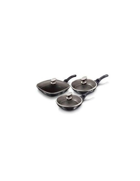 Set tigai marmorate, 3 piese, Carbon Pro Line, Berlinger Haus, BH 6923