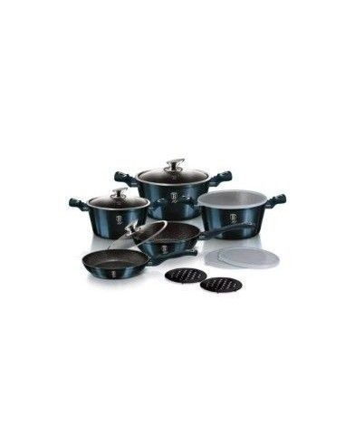 Set piese oale tigai marmorate Aquamarine Metallic Line Berlinger Haus