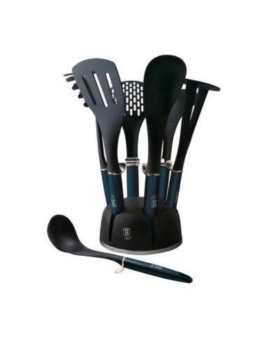 Set 7 piese ustensile bucatarie, BerlingerHaus, Aquamarine, BH 6245