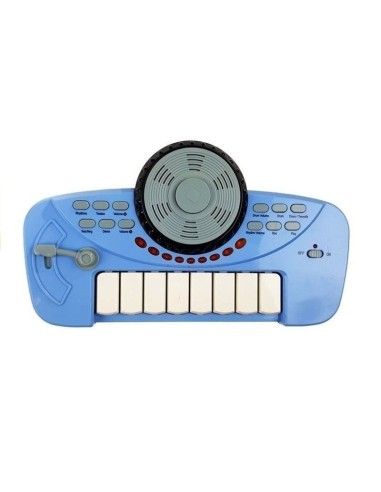 Set de tobe muzicale de jucarie pentru copii, cu scaunel, microfon si mixer, roz, LeanToys, 4835 produse de calitate pentru copi