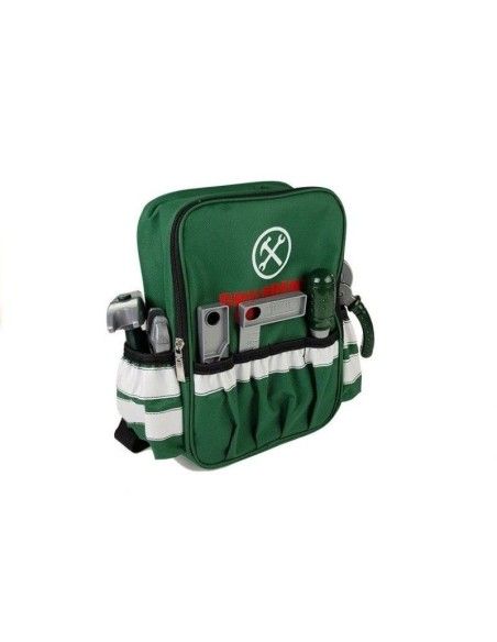 Set scule de joaca pentru copii, cu rucsac verde special, LeanToys, 4848 produse de calitate pentru copii, baieti si fete LeanTo