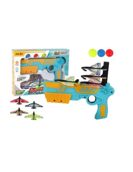Set de joaca, pistol lansator de avioane, pentru copii, 12770