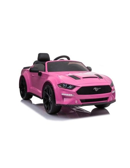 Masinuta electrica pentru copii, Ford Mustang Roz, cu telecomanda, 2 motoare, greutate maxima 30 kg, 8289