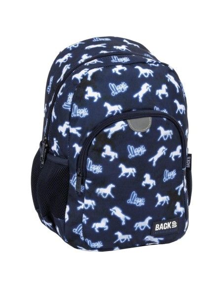 Ghiozdan ergonomic de copii pentru scoala, BackUP, 2 compartimente, model Caluti PLB5T14