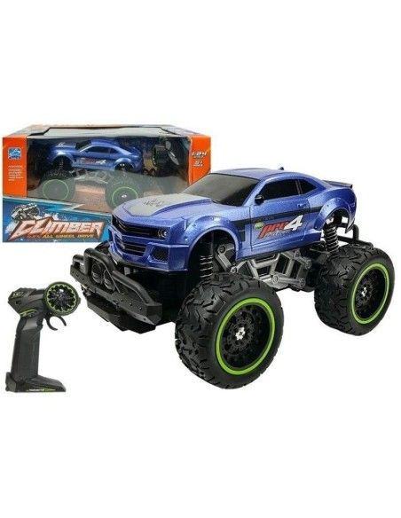 Masina Off-road pentru copii, cu radio comanda, albastra, LeanToys, 6660 produse de calitate pentru copii, baieti si fete LeanTo
