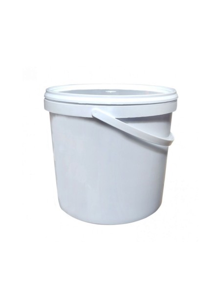 Galeata alimentara sigilabila, cu capac, 4 litri, alb, Sterk