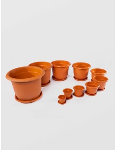 Ghiveci cu Tava STERK, 16X13 cm, Plastic Mar| Recomandare 2
