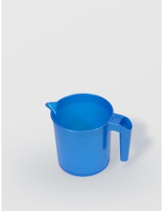 Cana pentru apa cu maner, plastic, STERK, 1.25L, 19x13 cm, diverse culori