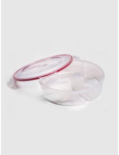 CUTIE ALIMENTE STERK 3 COMPARTIMENTE LIA 16.5 x 7 PLASTIC TRANS| Calitate 2