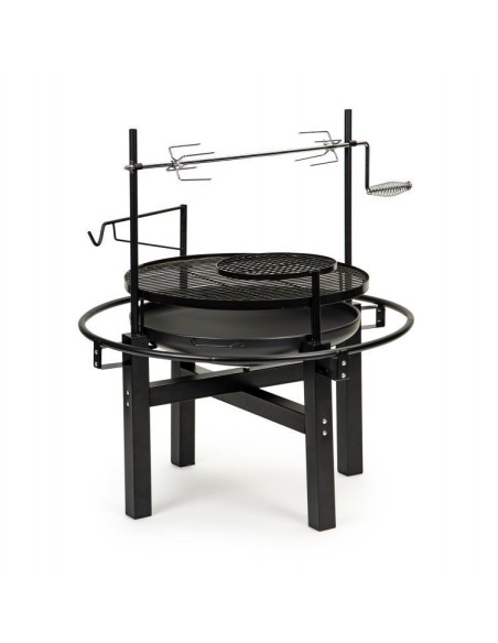 Gratar de gradina sau camping, 5 in 1 mare, pe carbune cu rotisor si accesorii pentru gratar, modernhome NB058