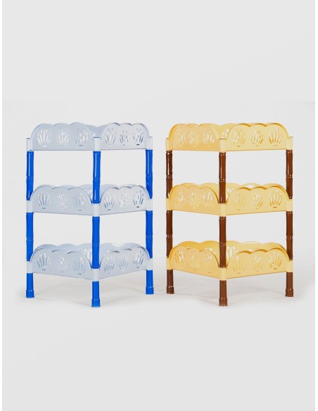 ETAJERA PLASTIC STERK 3 NIVELE COLT, 34X 46 X68, DIVERSE| Recomandat