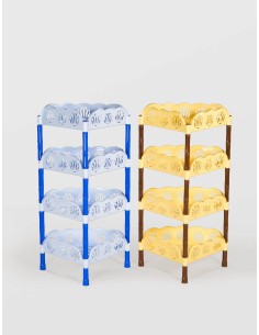 ETAJERA PLASTIC STERK 4 NIVELE COLT, 34X46X86, DIVERSE| GimiHome 2