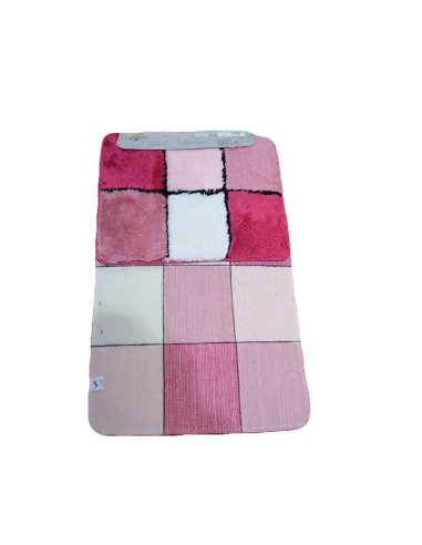 Covoare | Set 2 covorase de baie mari, roz, pentru WC, 100x60 cm