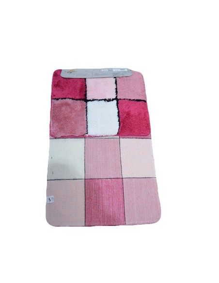 Covoare | Set 2 covorase de baie mari, roz, pentru WC, 100x60 cm