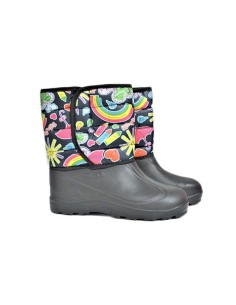 Cizme PVC imblanite pentru copii, diverse modele, multicolor