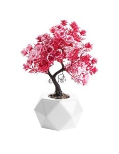 Bonsai  frumos roz decorativ artificial, ghiveci frumos, GLN 579A