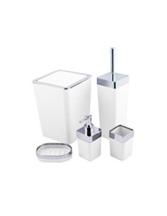 Set accesorii baie, dozator sapun lichid|Suport periuta dinti perie WC