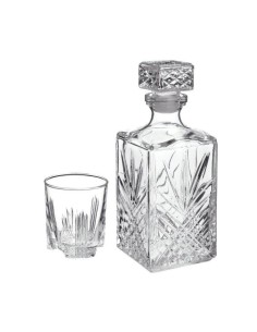 Idei cadou | Set 7 piese, pahare si sticla whisky, Bormioli Selecta