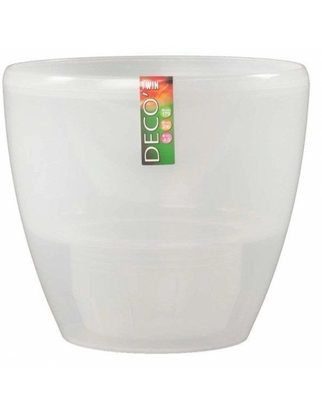 Ghiveci cu sistem auto-udare, DECO -TWIN 1.5 L, transparent, plastic |GIMIHOME