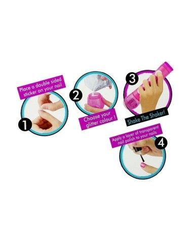 Set pentru unghii glitter, manichiura si pedichiura pentru copii, LeanToys, 8508 produse de calitate pentru copii, baieti si fet