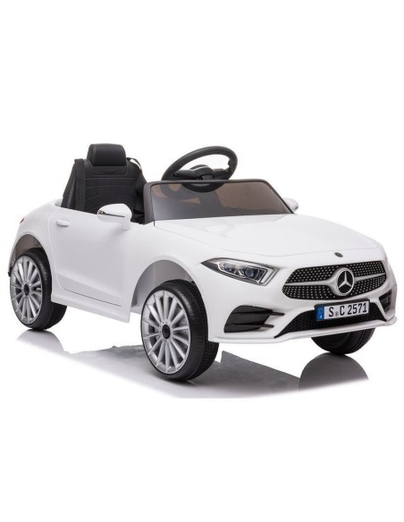 Masinuta electrica baieti, Mercedes C Class, CLS 350, 2 motoare, alba