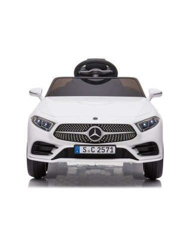 Masinuta electrica baieti, Mercedes C Class, CLS 350, 2 motoare, alba