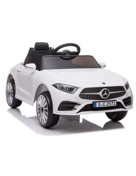 Masinuta electrica baieti, Mercedes C Class, CLS 350, 2 motoare, alba