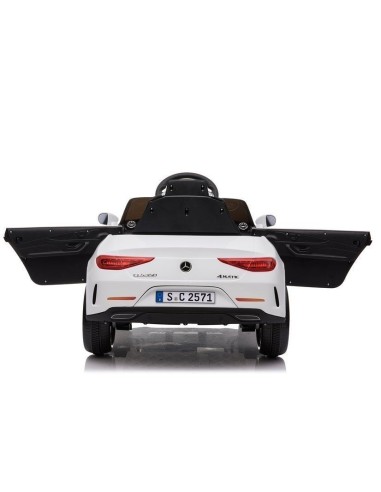 Masinuta electrica baieti, Mercedes C Class, CLS 350, 2 motoare, alba
