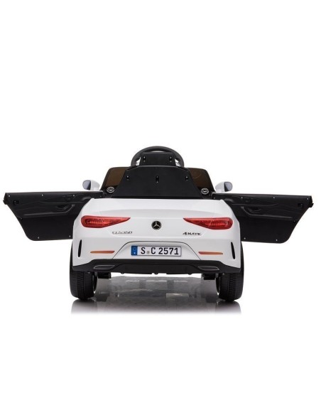Masinuta electrica baieti, Mercedes C Class, CLS 350, 2 motoare, alba