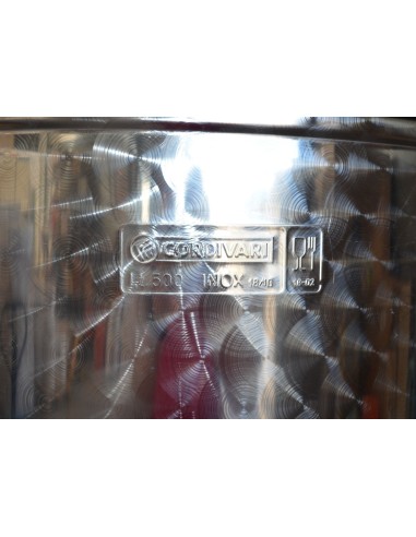 Butoi recipient inox, 500 Litri, Cordivari capac flotant ulei parafina