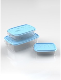 Set cutii alimente Sterk dreptunghiulare luna 3 piese | gimihome 2