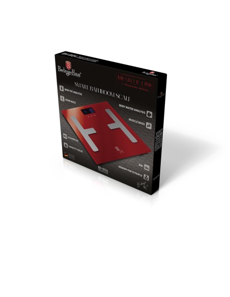 Cantar de baie digital, Berlinger Haus Burgundy, BH 9104, maxim 180 kg