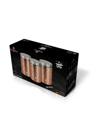 Set recipiente de bucatarie, Berlinger Haus, BH/6715, Rose Gold Collection