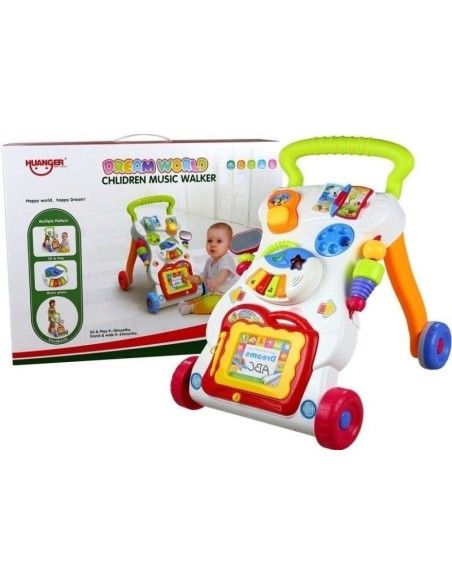 Antepremergator multifunctional pentru bebe, cu centru de activitati, multicolor, LeanToys, 2222 produse de calitate pentru copi