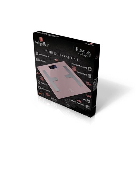 Cantar baie digital, Berlinger Haus I-ROSE, BH-9100, greutate maxima 180 kg