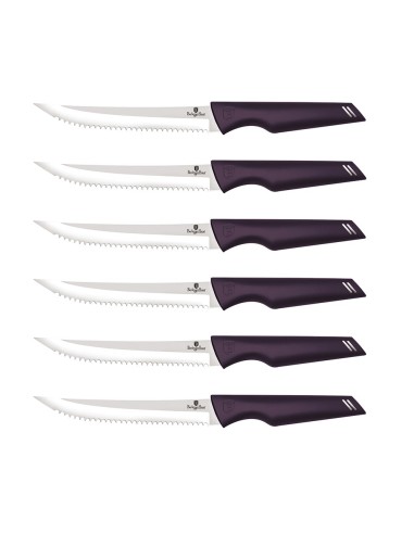Set cutite pentru friptura, 6 piese, Purple Eclipse Collection, Berlinger Haus, BH 2789