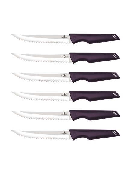 Set cutite pentru friptura, 6 piese, Purple Eclipse Collection, Berlinger Haus, BH 2789